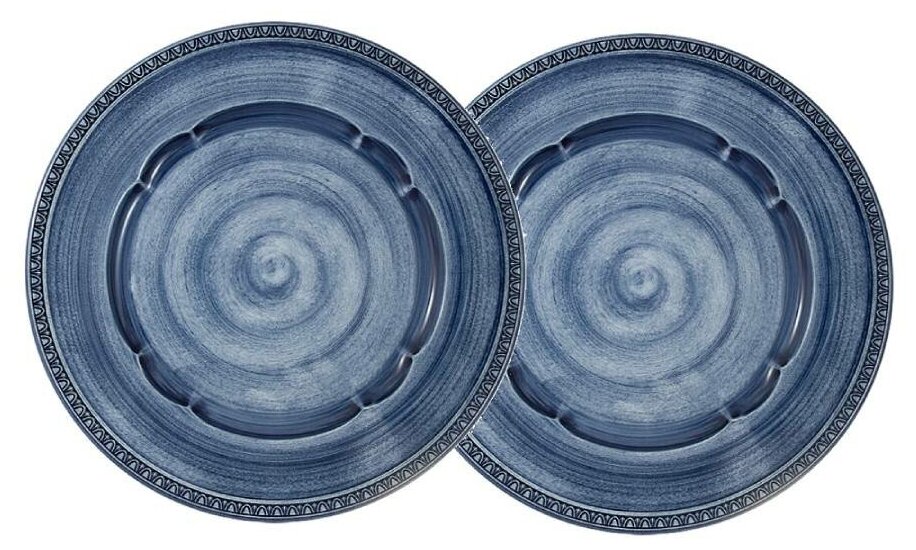 Набор 2 тарелки обеденных Augusta (синий) (Matceramica)