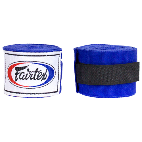 Бинты боксерские Fairtex HW2 Blue 4.5 м. (One Size) лапы боксерские fairtex fmv9 загнутые one size