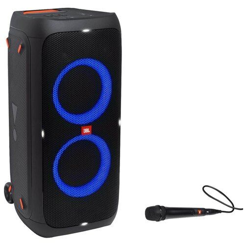 Портативная акустика JBL Partybox 310 + микрофон, 240 Вт, black портативная акустика jbl partybox 310 черный