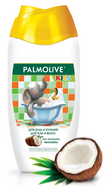 Colgate-Palmolive Palmolive Гель для душа и купания для тела и волос с кокосом, для детей от 3 лет 250 мл