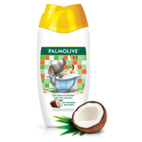 Colgate-Palmolive Palmolive Гель для душа и купания для тела и волос с кокосом, для детей от 3 лет 250 мл гель для душа hipp детский гель для купания без слёз для волос и тела для чувствительной кожи