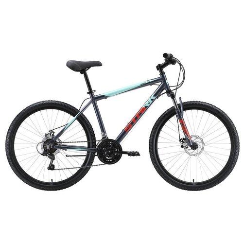 Горный велосипед Stark Outpost 26.1 D, год 2023, цвет Серебристый-Зеленый, ростовка 18 складной велосипед stark cobra 26 2 d год 2021 ростовка 18 цвет красный серебристый