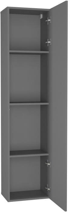 Шкаф навесной нк-мебель POINT ТИП-40 Серый Графит 71775204 - фотография № 4