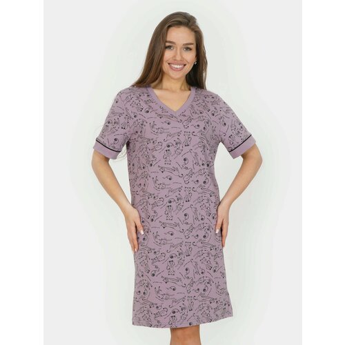 платье lovetex store размер 50 фиолетовый Туника LOVETEX.STORE, размер 56, фиолетовый