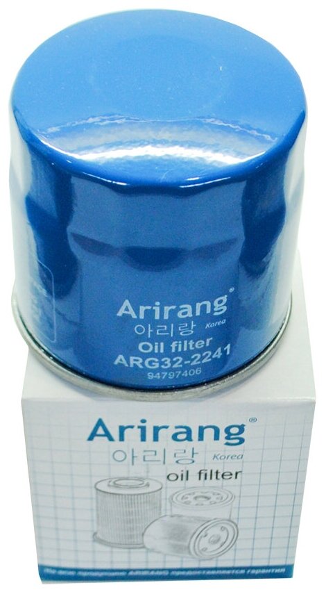 фото Фильтр масляный Daewoo Nexia; Chevrolet Aveo, Cruze, Lanos, Lacetti; ZAZ Chance Arirang ARG32-2241