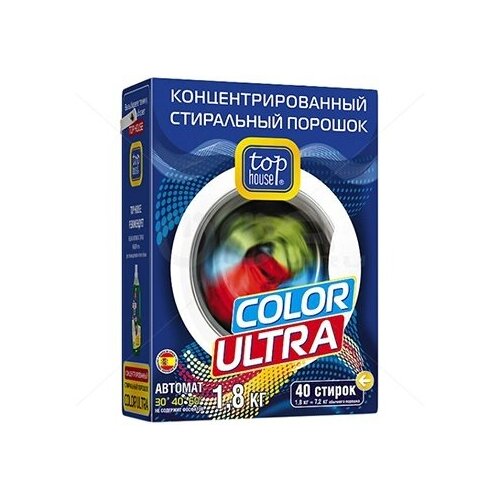 Top House Color Ultra Концентрированный стиральный порошок 1.8 кг на 40 стирок