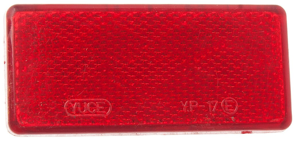 Катафот прямоугольный на липучке  красный  автоторг 340501