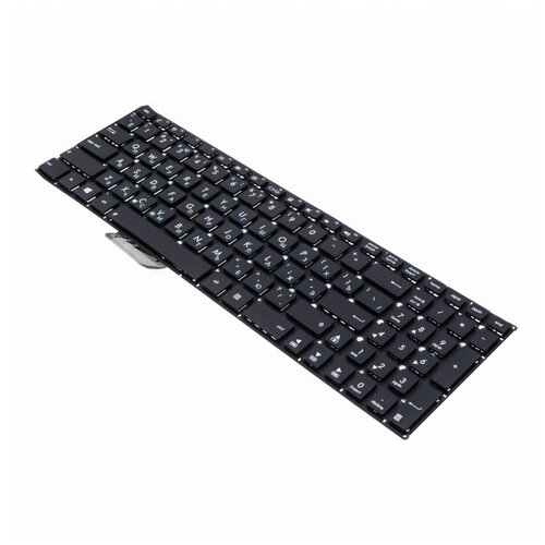 Клавиатура для ноутбука Asus X756 (без рамки / горизонтальный Enter) черный клавиатура keyboard для ноутбука asus черная горизонтальный enter zeepdeep 04gnv91kru00 2