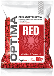 DEPILTOUCH PROFESSIONAL Optima Red Пленочный воск для депиляции в гранулах, 100 гр