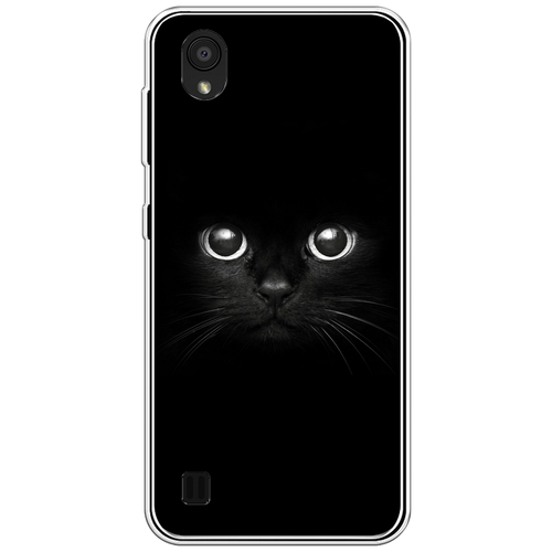 Силиконовый чехол на ZTE Blade A5 (2019) / ЗТЕ Блейд A5 (2019) Взгляд черной кошки силиконовый чехол взгляд черной кошки на zte blade a72 зте блейд a72