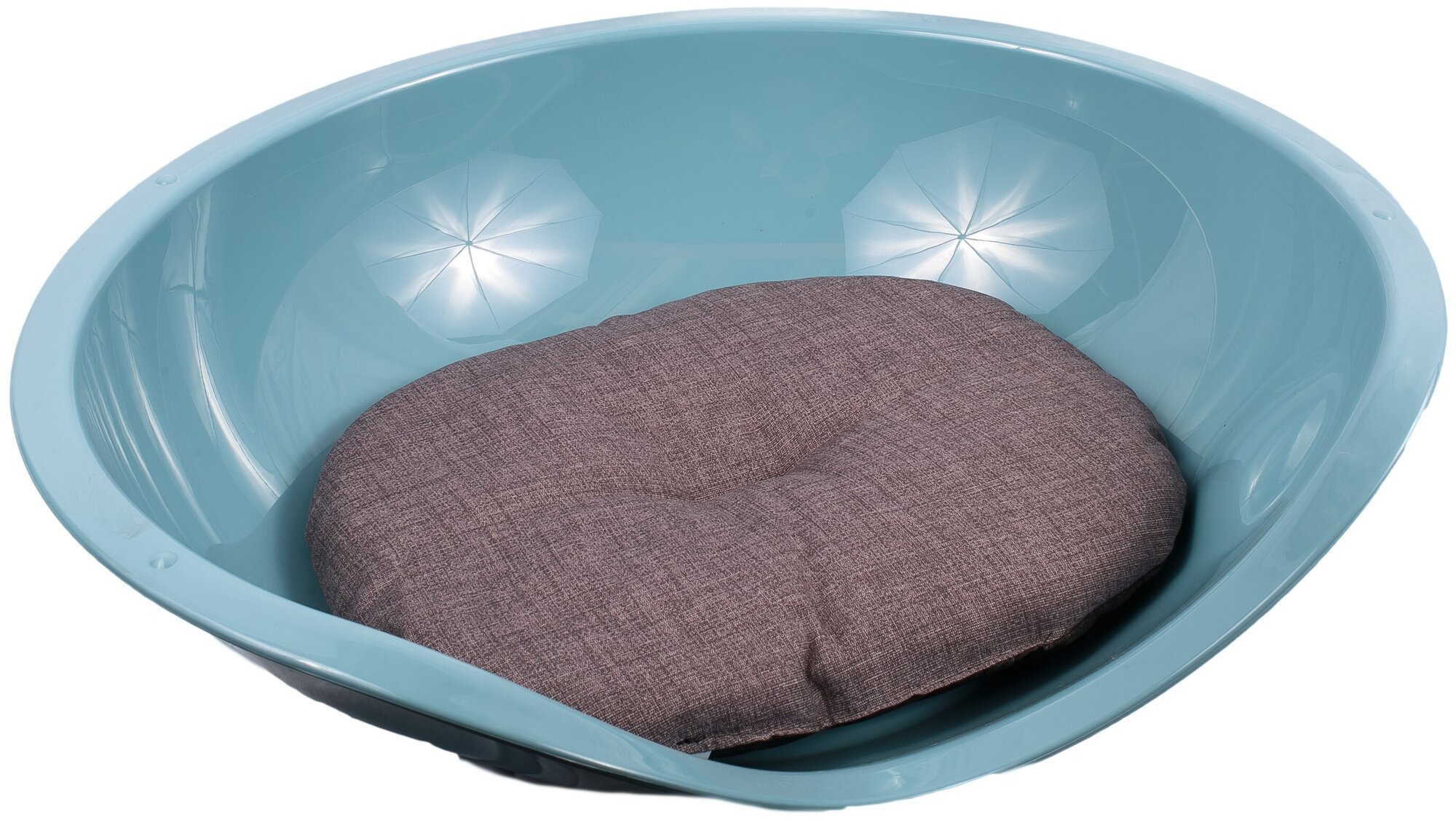 Лежанка Lilli Pet Beddy Pillow для домашних животных с подушкой, 57x48x16см, голубая