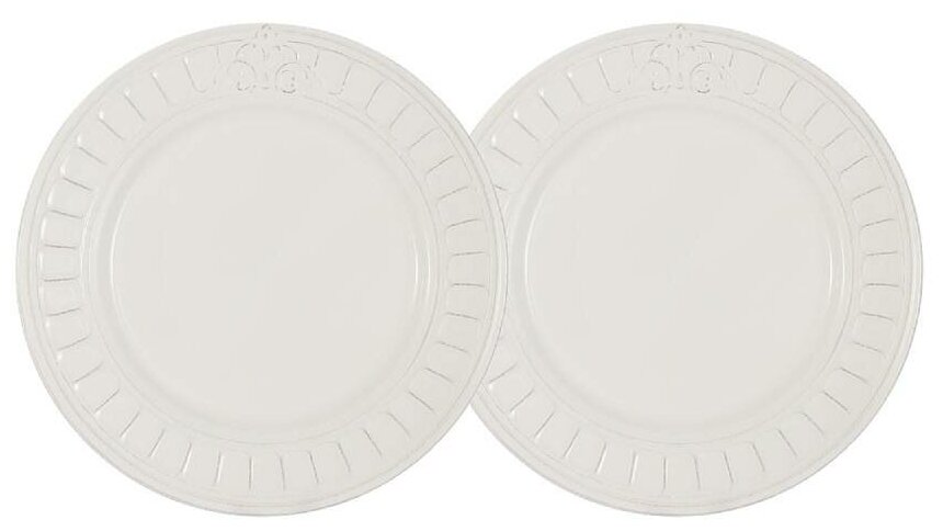 Набор 2 тарелки обеденных Venice (белая) (Matceramica)