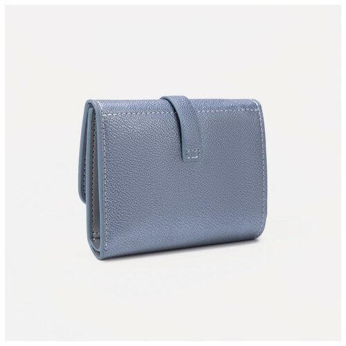 фото Кошелёк на магните, цвет синий хорошее настроение