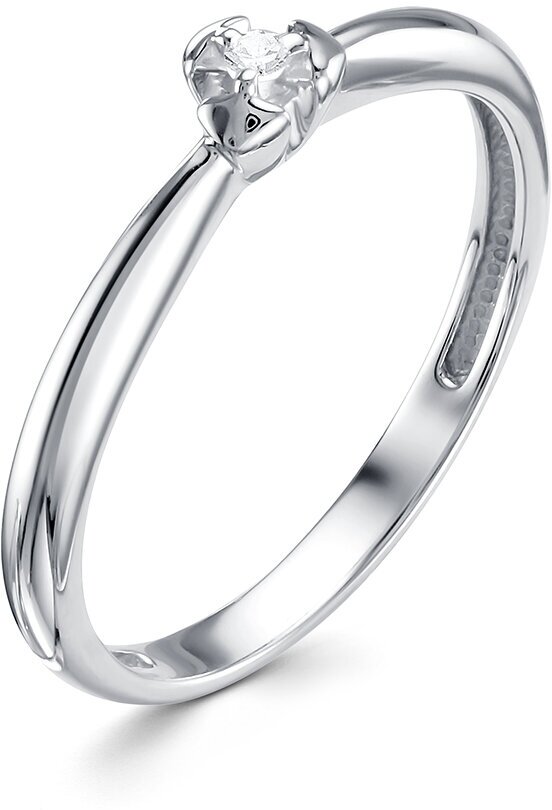 Кольцо помолвочное Diamant online, серебро, 925 проба, бриллиант