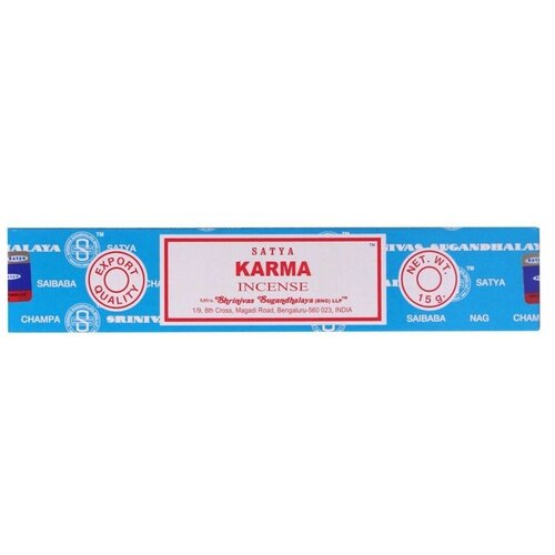 Благовония Karma Satya (Сатья) 15гр благовония golden era satya сатья 15гр