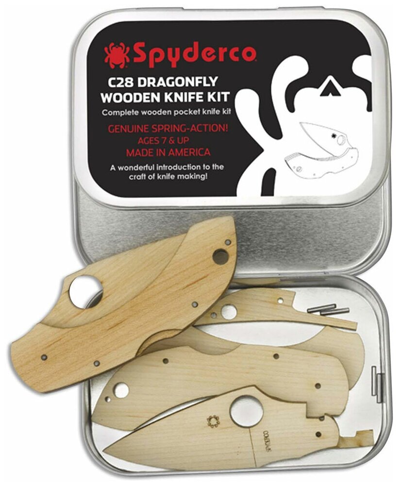 Набор для сборки деревянного ножа Spyderco Wooden Kit Dragonfly WDKIT1