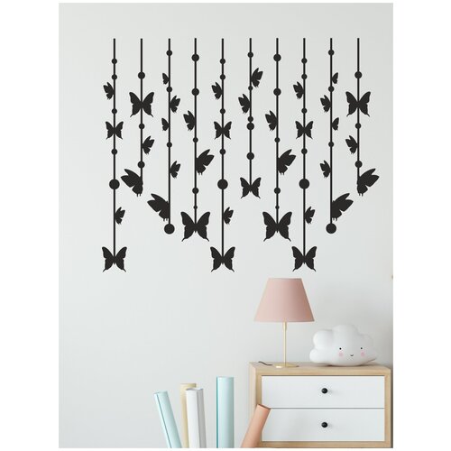 Наклейка светящаяся ' Лапки ', 60x35см. (следы домашнего кота, светящиеся в темноте)