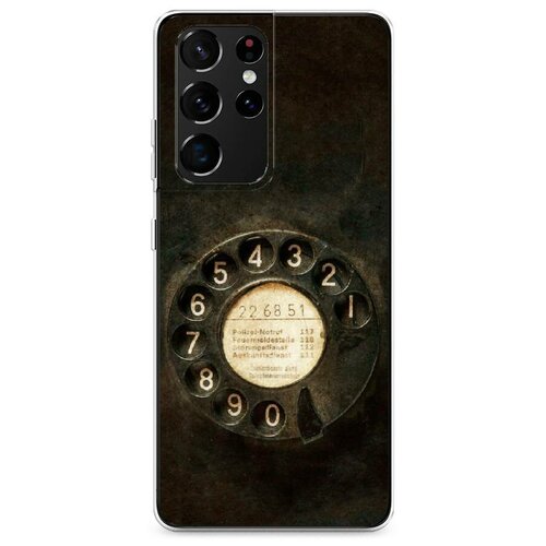 фото Силиконовый чехол "старинный телефон" на samsung galaxy s21 ultra / самсунг галакси s21 ультра case place