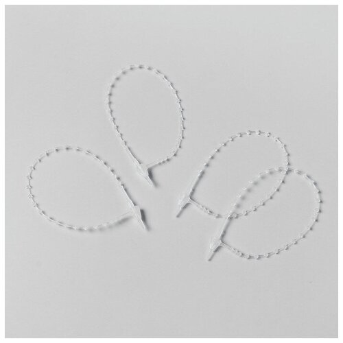 Стяжка пластиковая с шариками L13 цвет прозрачный набор 1000 штук 760₽