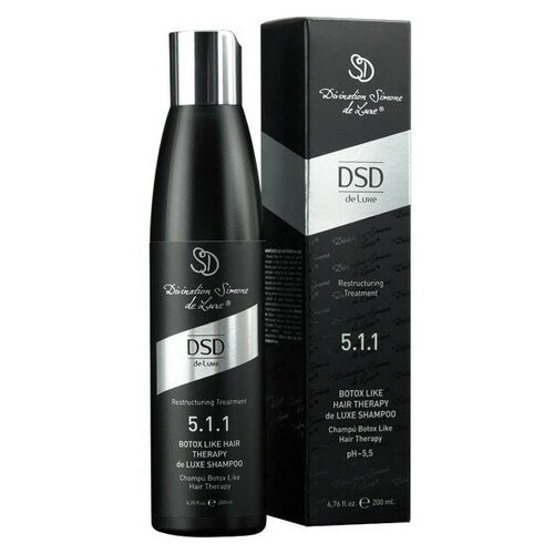 DSD de Luxe 5.1.1 (Диксидокс Де Люкс) Восстанавливающий шампунь Ботокс для волос, 200мл dsd de luxe маска keratin treatment mask 4 3 восстанавливающая с кератином диксидокс де люкс 500 мл