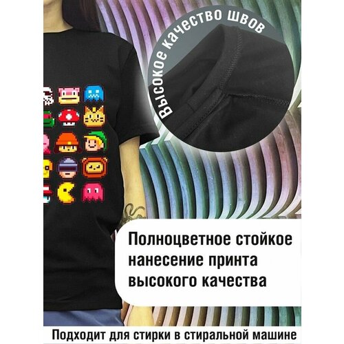 фото Футболка будь на стиле, хлопок, размер s, черный