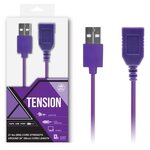 Фиолетовый удлинитель USB-провода - 100 см. - изображение