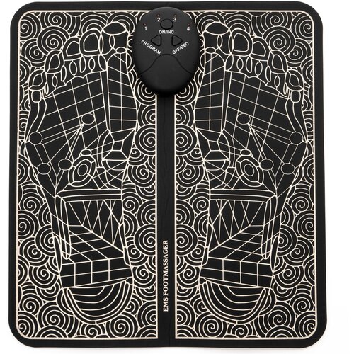 Массажер для ног электрический коврик микротоковый EMS миостимулятор для стоп