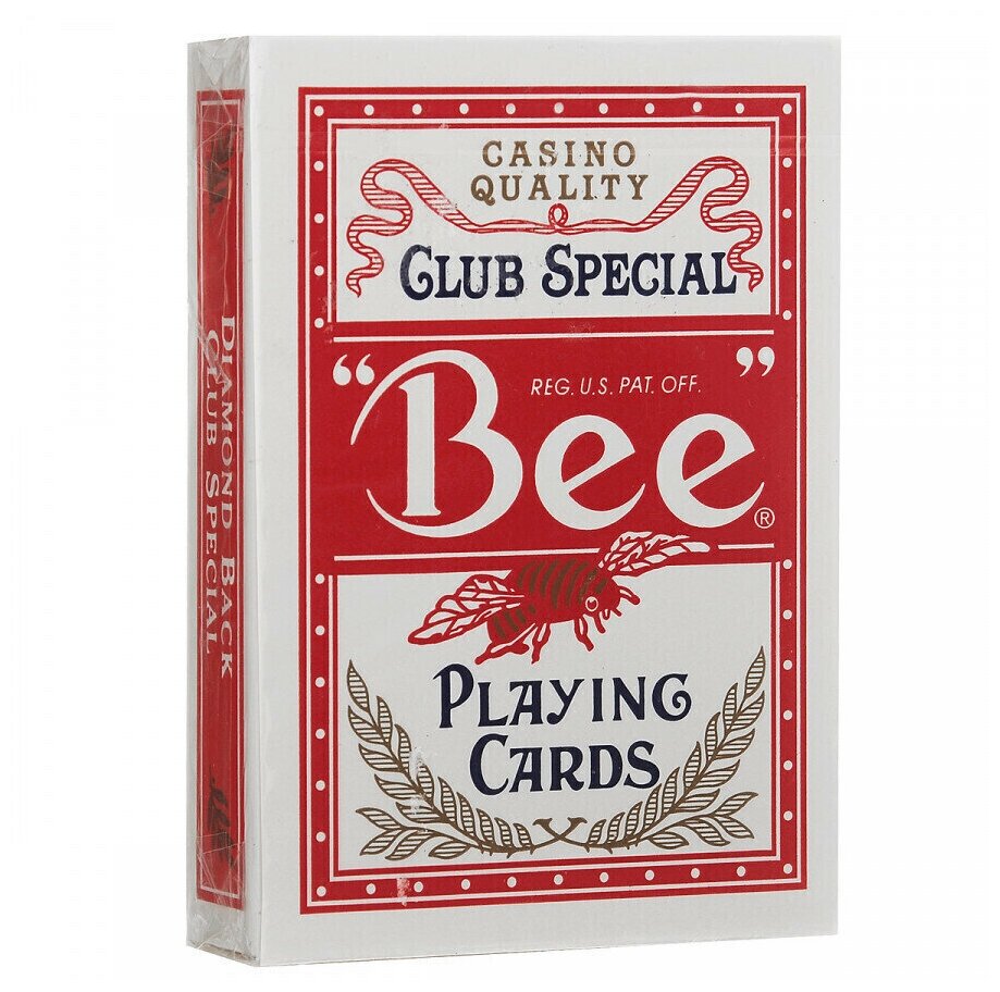 Игральные карты Bee 92 Красные