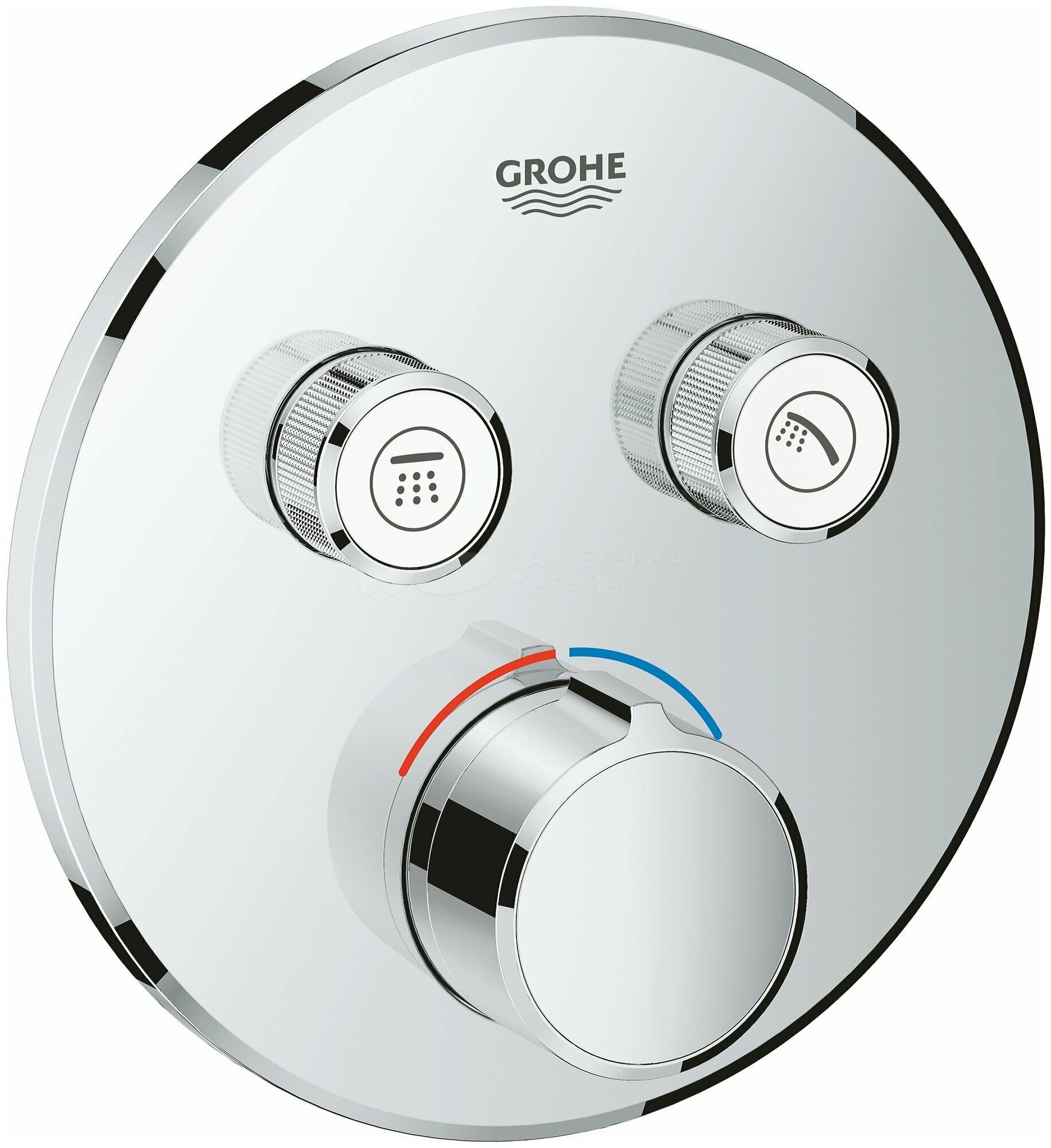 Смеситель для ванны Grohe Grohtherm SmartControl 29145000