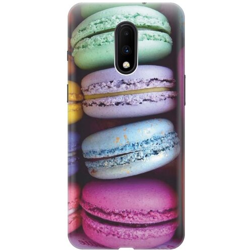 фото Gosso ультратонкий силиконовый чехол-накладка для oneplus 7 с принтом "макаруны"
