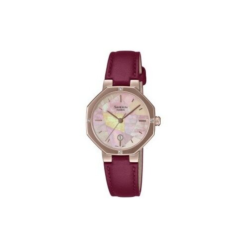 Наручные часы CASIO, розовый часы casio she 4546pg 4a