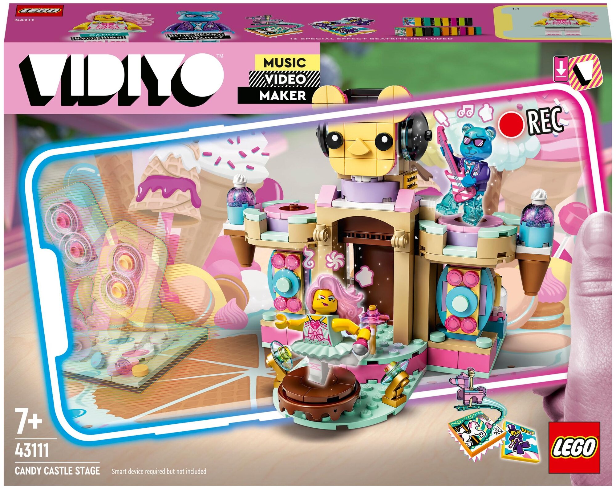 Конструктор LEGO VIDIYO Candy Castle Stage (Сцена карамельного замка) 43111