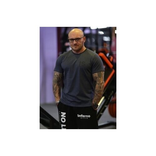 фото Футболка классика "is" темно-серый inferno style