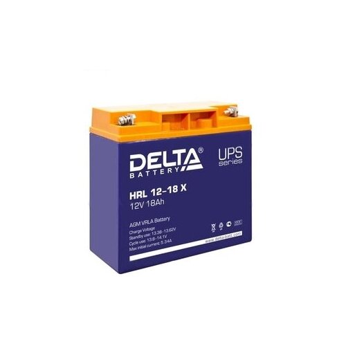 фото Аккумулятор тяговый delta hrl 12-18 x (12в 18 ач)
