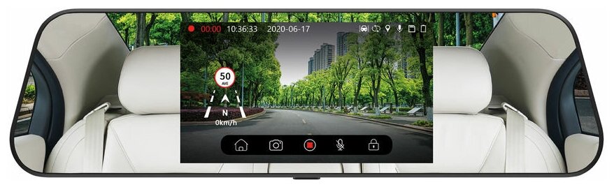 Видеорегистратор DIGMA FreeDrive 505 Mirror Dual, черный