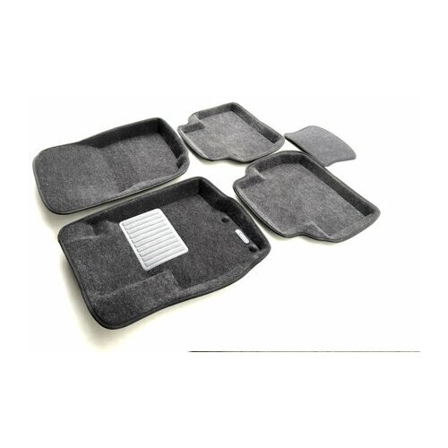Коврики салона текст. PEUGEOT 4007 / MITSUBISHI Outlander XL/3 (2006-2015-)/Citroen C-Crosser Euromat 3D Business серые. Арт. EMC3D-003609G