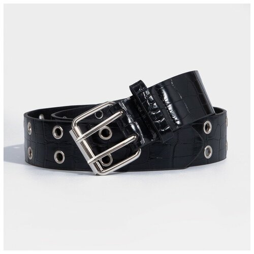 фото Ремень , размер 100, черный dreammart