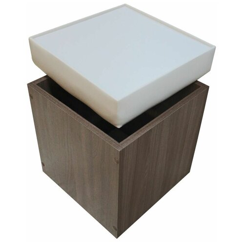 Пуф куб Шимо темный и белый