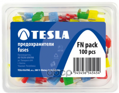 Набор Предохранителей Tesla Fnpack 32V Mini (В Ассортименте) (П100) TESLA арт. FNPACK