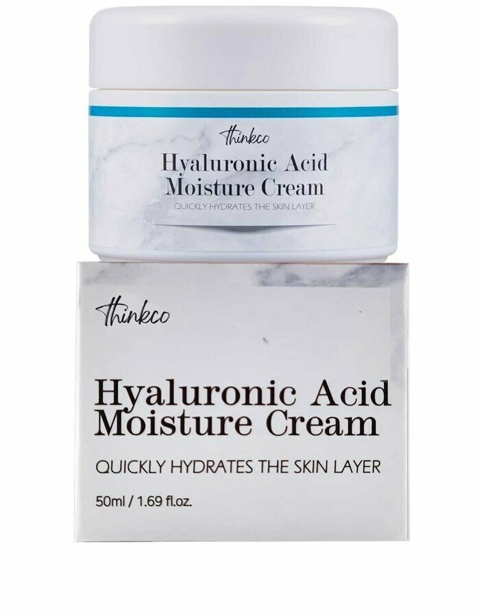 Увлажняющий крем с гиалуроновой кислотой, Thinkco Hyaluronic Acid Moisture Cream, 50 мл.