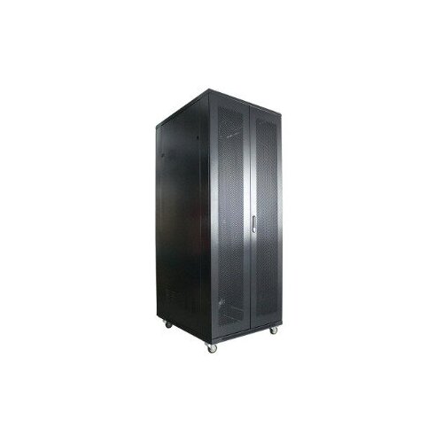 Напольный рэковый шкаф 19 дюймов Wize Pro W32U80R-RD [w32u80r] рэковая стойка wize pro [w32u80r] 19” 32u 600х800 мм стеклянная передняя дверь задняя дверь металл вент панель с 2 вентиляторами ко