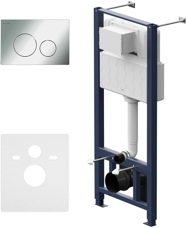 Инсталляция AM.PM Pro для подвесного унитаза с клавишей I012704.9051