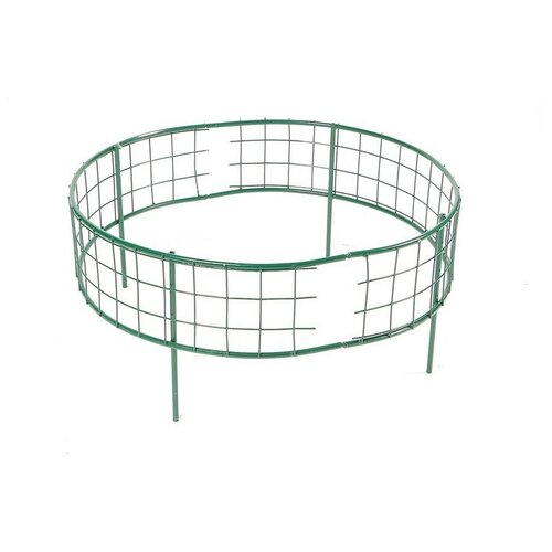 Клумба оцинкованная 37 70 70 см зелёная Решётка 1587₽