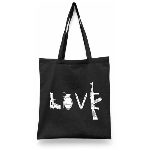 фото Сумка шоппер каждому своё, черный