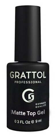 Топ для ногтей матовый Grattol Matte Top Gel, 9 мл