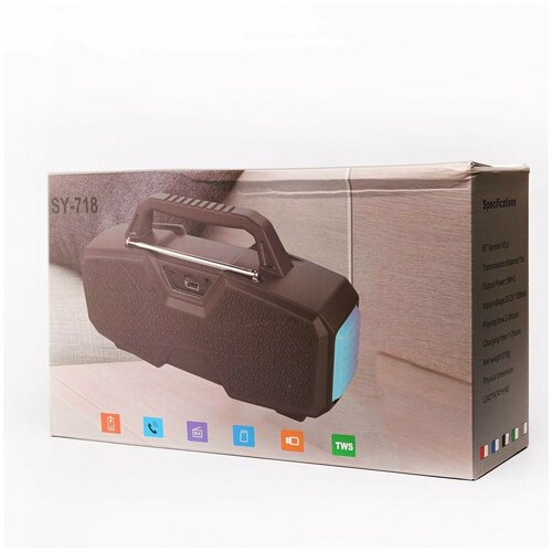 Портативная колонка SY718 Черный 237900₽