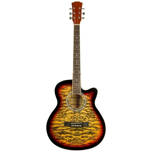 Акустическая гитара Elitaro E4030C SB Tiger акустическая гитара elitaro e4030c rds