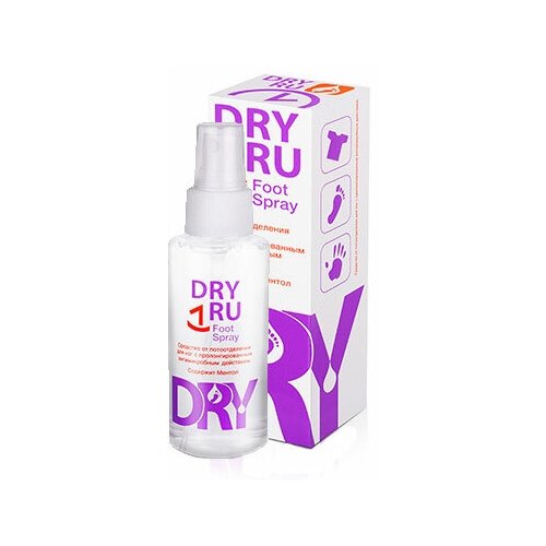 Антиперспирант DRYRU Foot Spray dry ru крем для ног 5 в 1 75 мл