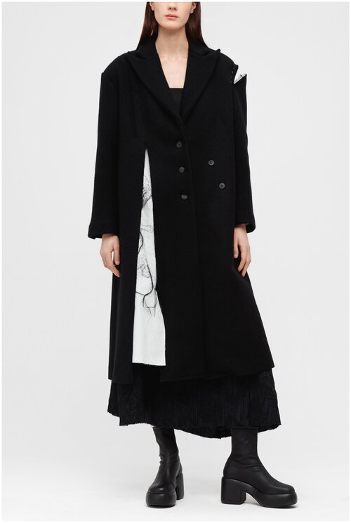Пальто A Tentative Atelier для женщин цвет черный размер 40