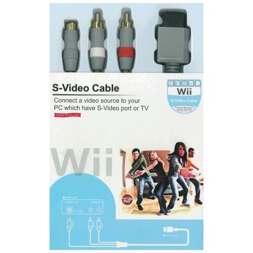 Wii S-Video видео кабель (Wii) nunchuck nunchuk video game controller remote for nintendo wii console 5 colors